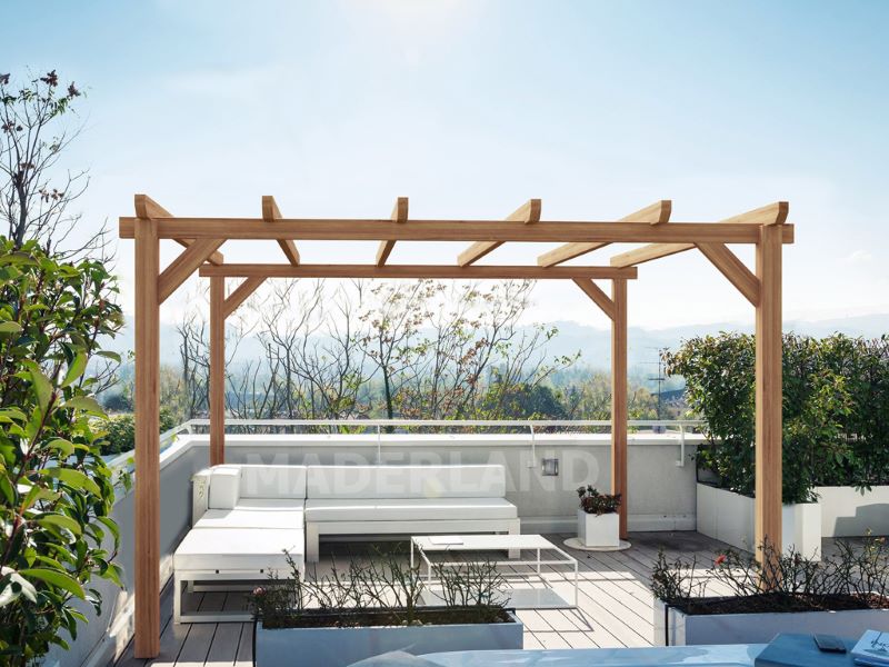 pergola en bois Sitges