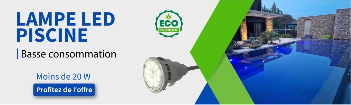 banniere piscine ecologique lampe LED