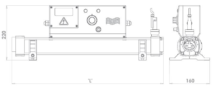 rechauffeur piscine dimensions