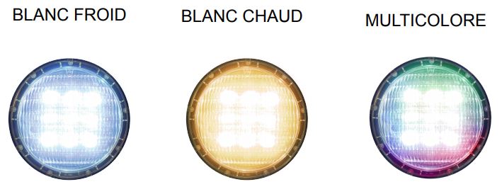 different eclairage LED piscine