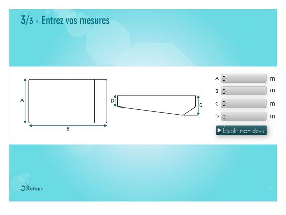 entrez vos mesures