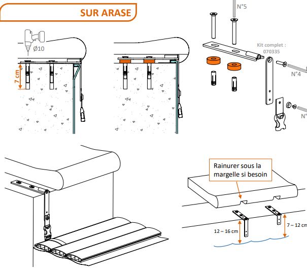 sur arase fixation volet